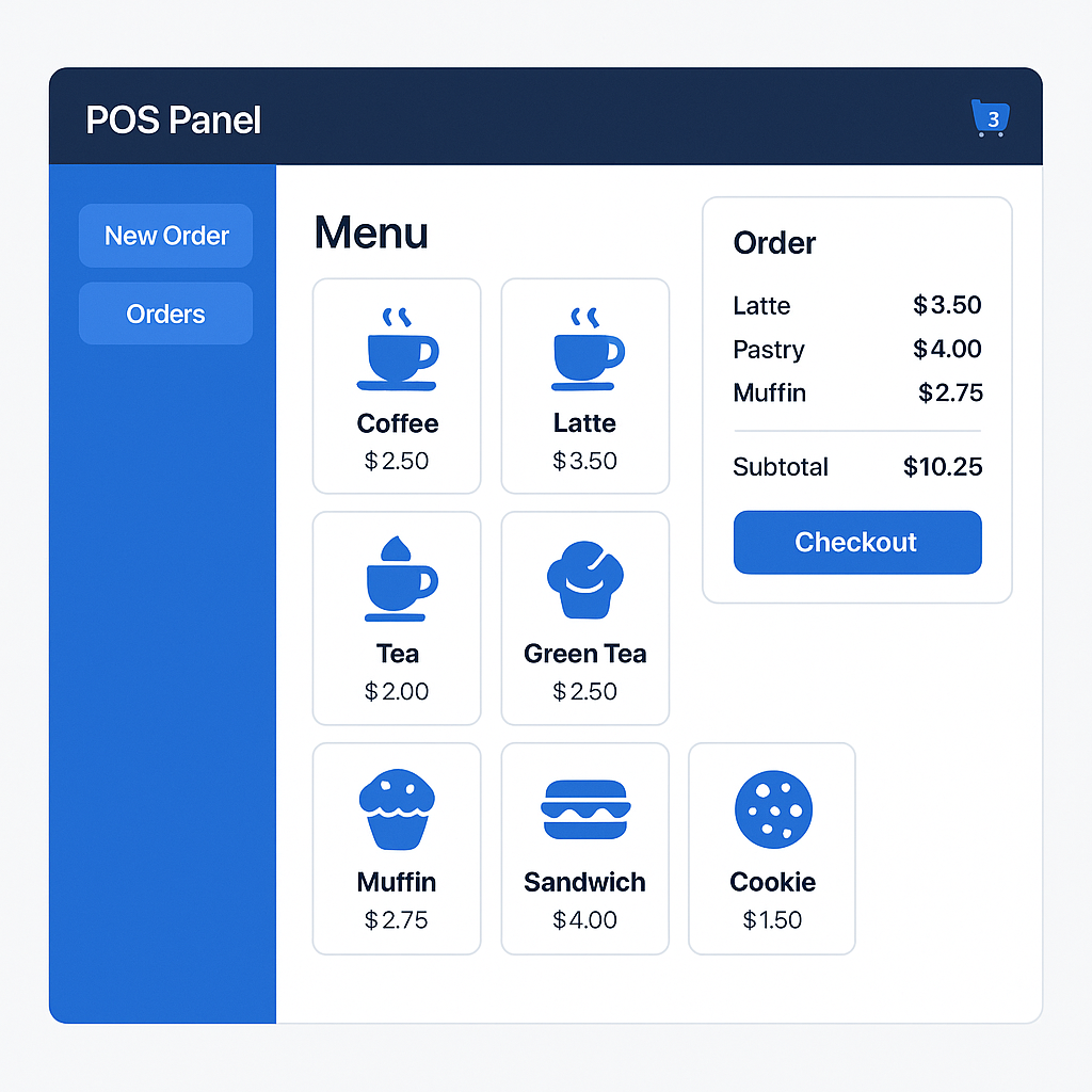 Aplikasi Point of Sale (POS) Kafe